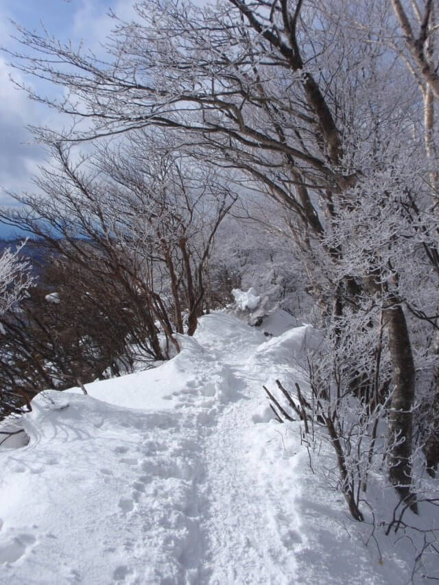 冬の赤城山（黒檜山)